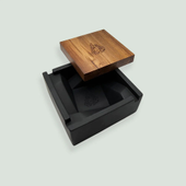 Concrete Ashtray & Walnut Lid